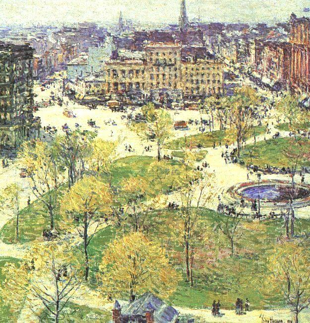 Childe Hassam Union Square in Spring Germany oil painting art